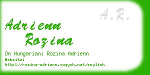 adrienn rozina business card